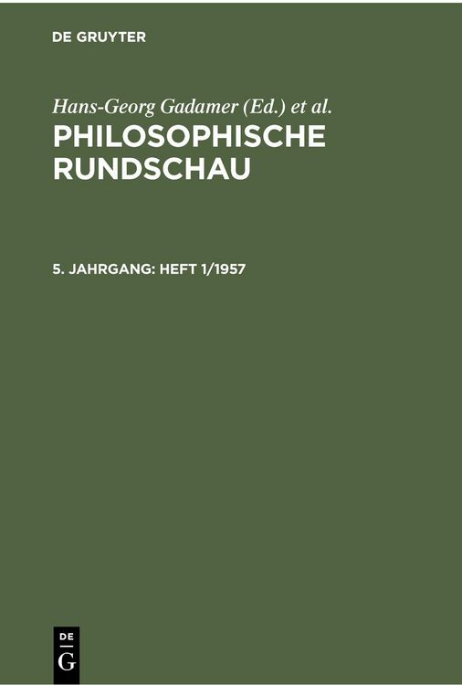 Produktbild: Heft 1/1957