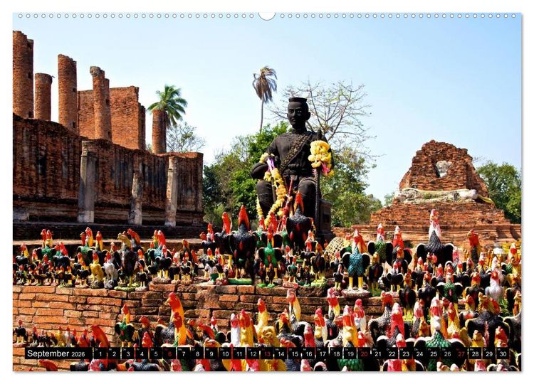 Produktbild: Ayutthaya - Thailands alte Hauptstadt (hochwertiger Premium Wandkalender 2026 DIN A2 quer), Kunstdruck in Hochglanz