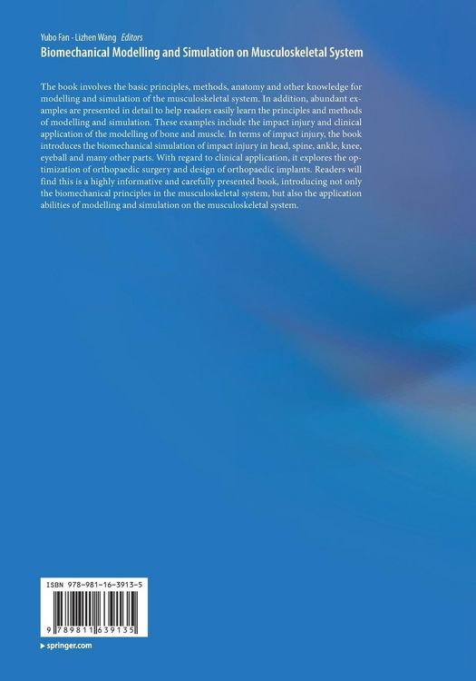 Produktbild: Biomechanical Modelling and Simulation on Musculoskeletal System