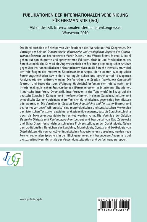 Produktbild: Akten des XII. Internationalen Germanistenkongresses Warschau 2010- Vielheit und Einheit der Germanistik weltweit