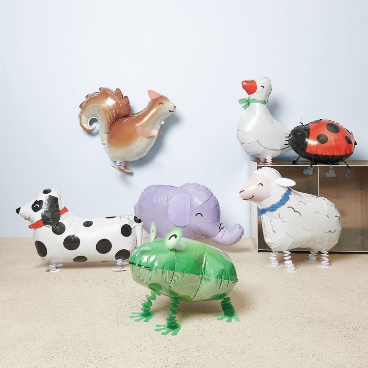 Produktbild: Folienballon Airwalker, Gans, 1 Ballon + 4-DIY Teile, 47 x 43 x 18 cm