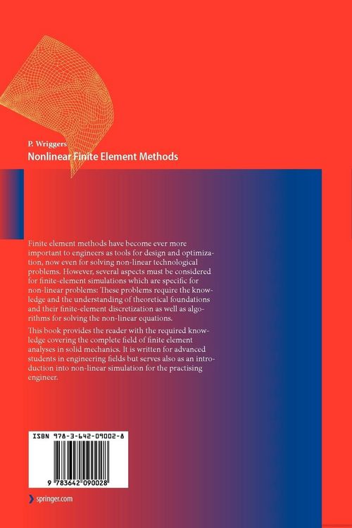 Produktbild: Nonlinear Finite Element Methods