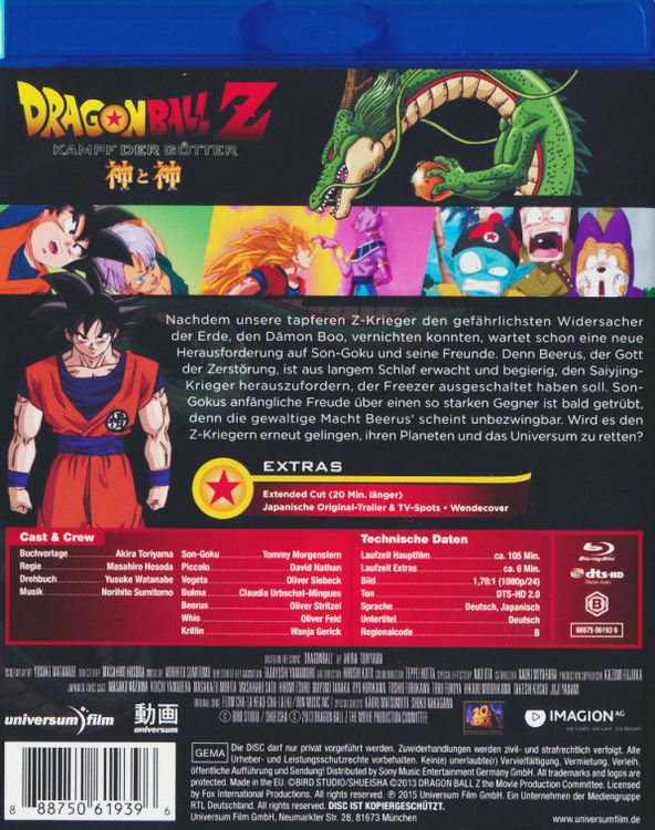 Produktbild: Dragonball Z - Kampf der G&ouml;tter