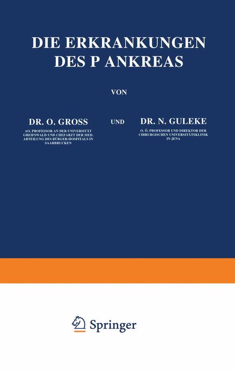 Produktbild: Die Erkrankungen des Pankreas