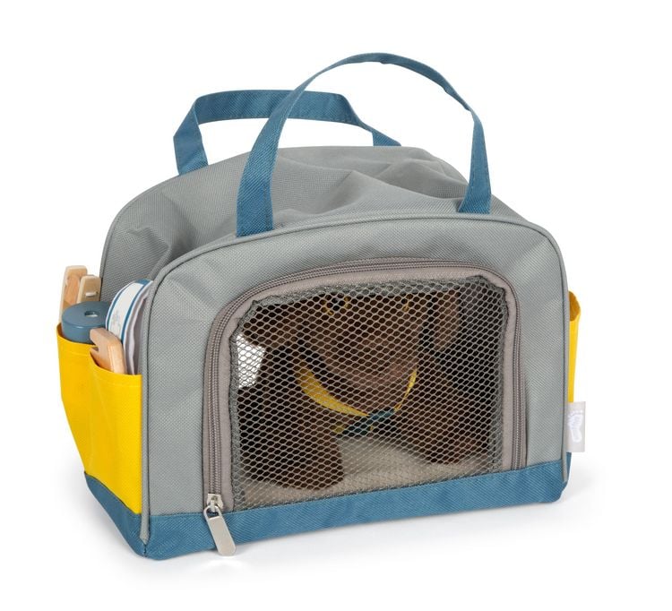 Produktbild: Hund mit Tasche und Pflege-Set