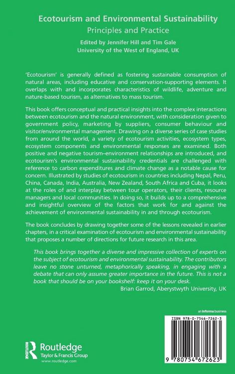 Produktbild: Ecotourism and Environmental Sustainability