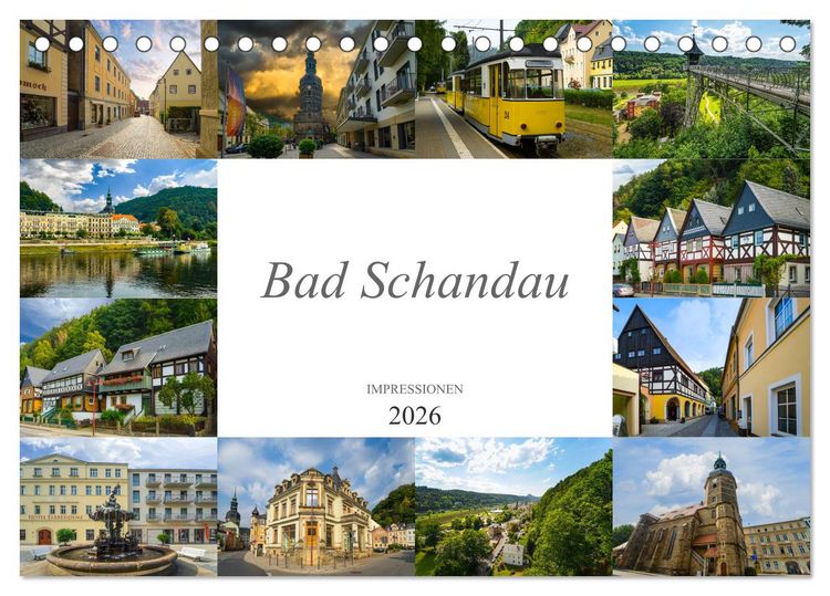 Produktbild: Bad Schandau Impressionen (Tischkalender 2026 DIN A5 quer), CALVENDO Monatskalender