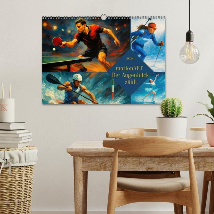 Produktbild: motionART Der Augenblick z&auml;hlt (Wandkalender 2026 DIN A3 quer), CALVENDO Monatskalender