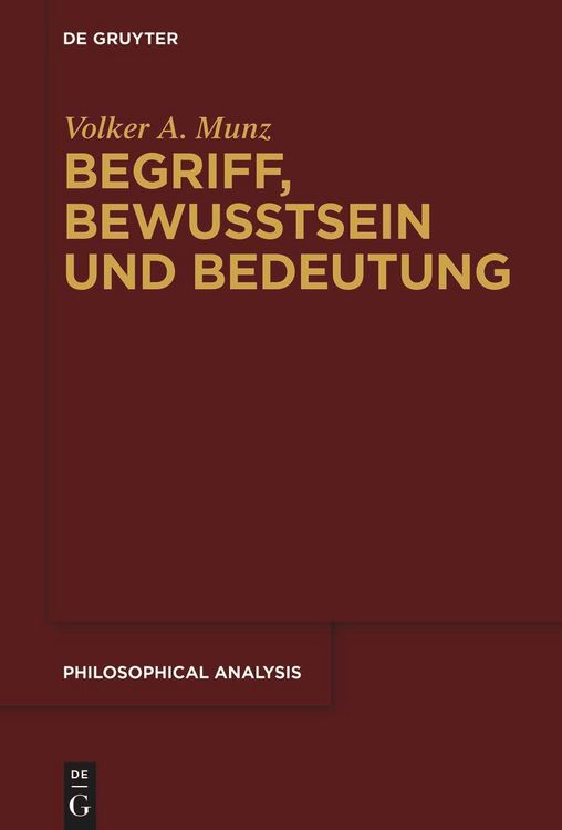 Produktbild: Begriff, Bewusstsein und Bedeutung
