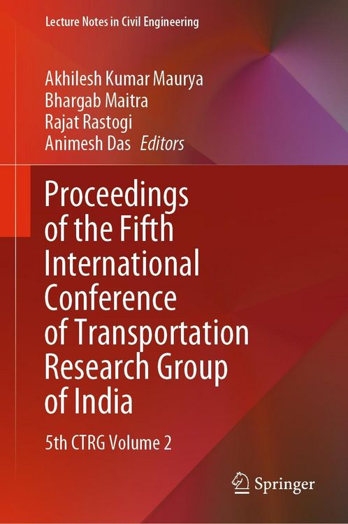 Produktbild: Proceedings of the Fifth International Conference of Transportation Research Group of India