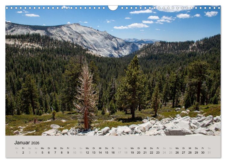 Produktbild: Yosemite, Entlang der Tioga Road (Wandkalender 2026 DIN A3 quer), CALVENDO Monatskalender
