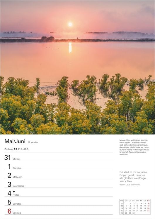 Produktbild: Natursch&auml;tze Deutschlands Wochenplaner 2027 - Eine Reise in 53 Bildern