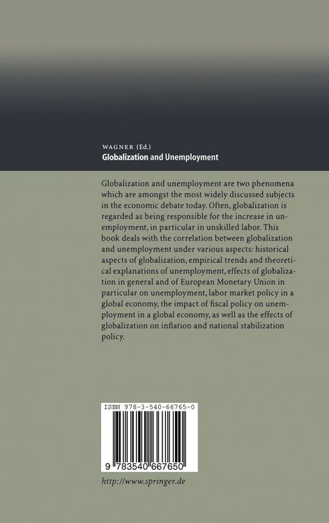 Produktbild: Globalization and Unemployment