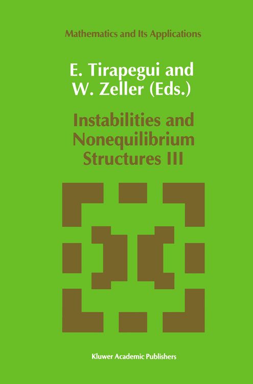 Produktbild: Instabilities and Nonequilibrium Structures III