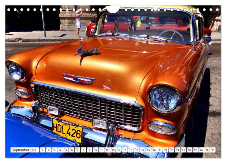 Produktbild: CHEVY '55 - Ein US-Oldtimer in Kuba (Wandkalender 2026 DIN A4 quer), CALVENDO Monatskalender