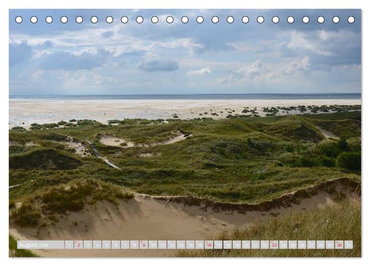 Produktbild: Amrum, die Perle in der Nordsee (Tischkalender 2026 DIN A5 quer), CALVENDO Monatskalender