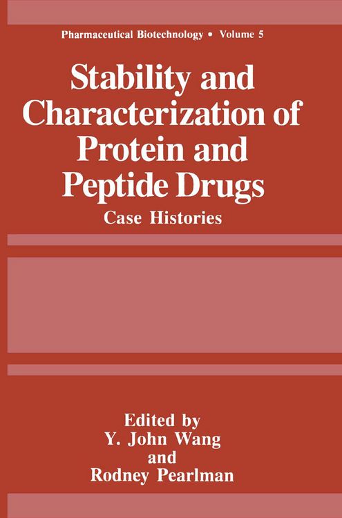 Produktbild: Stability and Characterization of Protein and Peptide Drugs