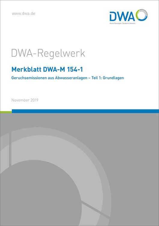 Produktbild: Merkblatt DWA-M 154-1 Geruchsemissionen aus Abwasseranlagen - Teil 1: Grundlagen