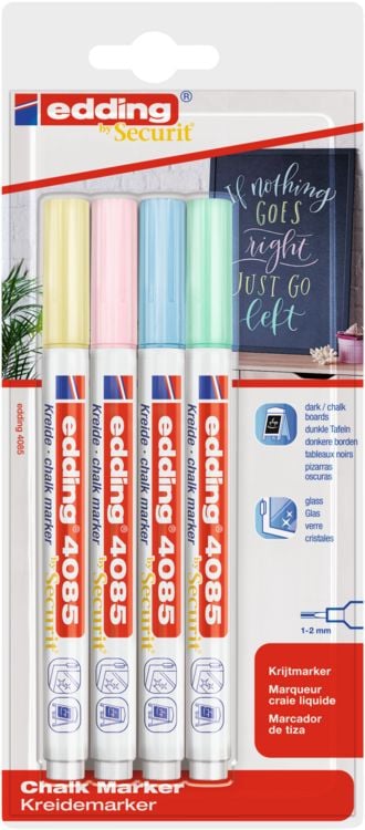 Produktbild: Edding Kreidemarker 4085 pastell 4er Set