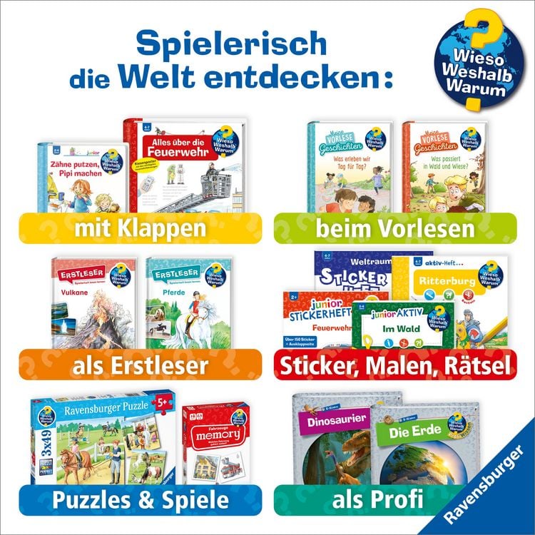 Produktbild: Wieso? Weshalb? Warum? Stickerheft - Pferde