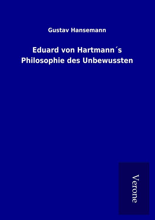 Produktbild: Eduard von Hartmann&acute;s Philosophie des Unbewussten