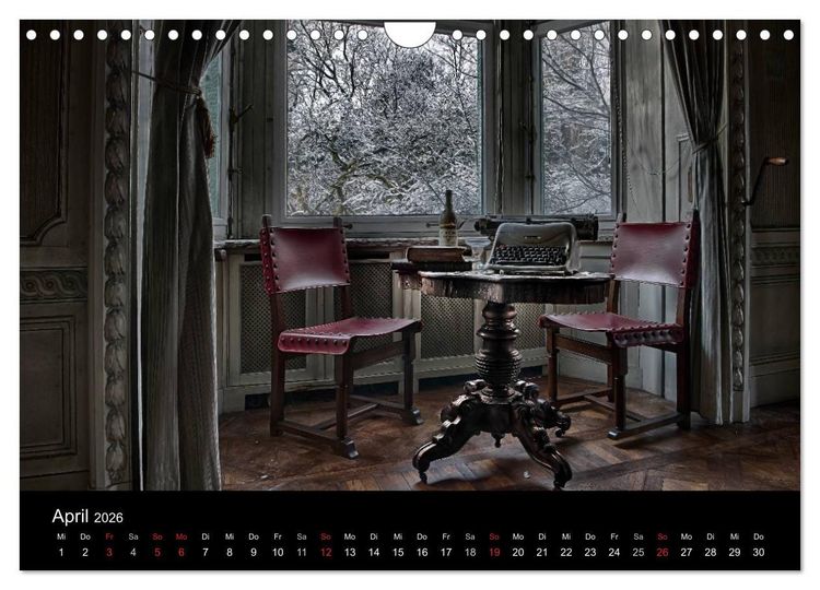 Produktbild: Geheimnisvolle Orte - Lost Places (Wandkalender 2026 DIN A4 quer), CALVENDO Monatskalender