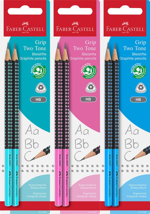 Produktbild: Faber-Castell Bleistift Jumbo Grip Two Tone 2xBS BK