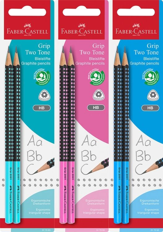 Produktbild: Faber-Castell Bleistift Jumbo Grip Two Tone 2xBS BK