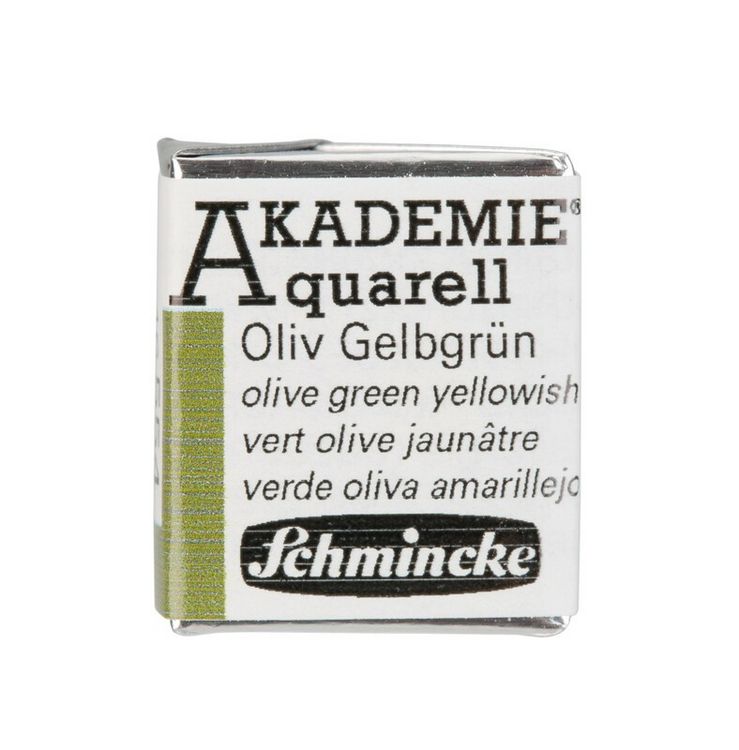 Produktbild: Schmincke Akademie Aquarell 1/2 N&auml;pfchen, Oliv Gelbgr&uuml;n