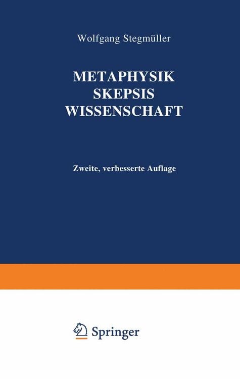 Produktbild: Metaphysik Skepsis Wissenschaft
