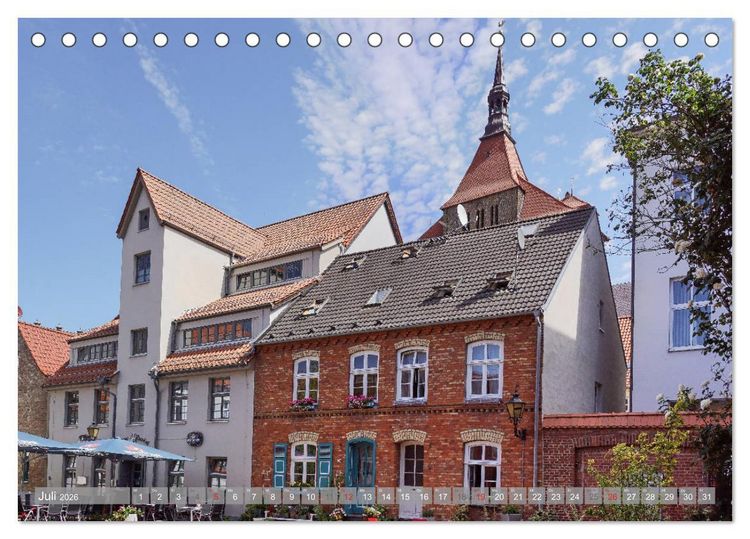 Produktbild: Rostock und Warnem&uuml;nde - Tor zur Welt (Tischkalender 2026 DIN A5 quer), CALVENDO Monatskalender