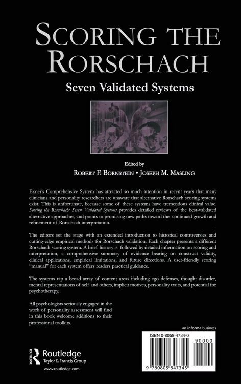 Produktbild: Scoring the Rorschach