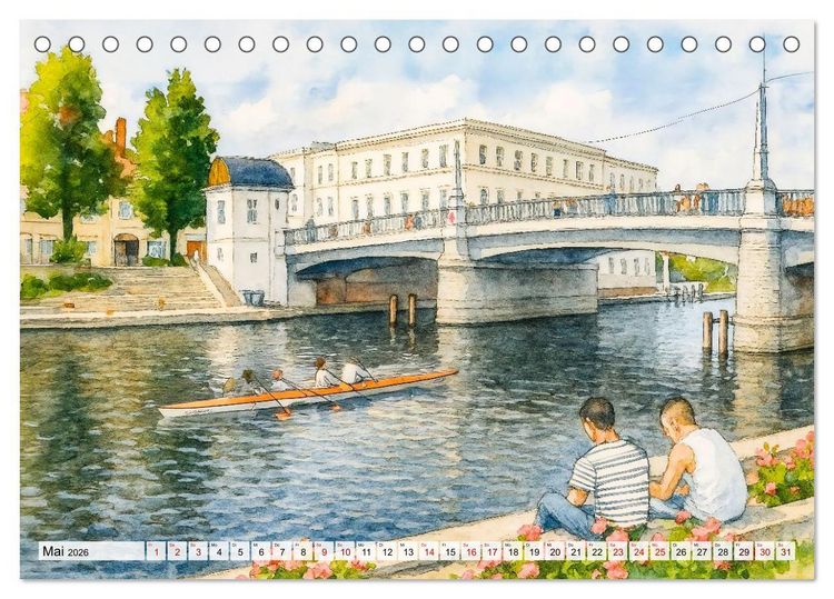 Produktbild: Bilder der Havelregion - Impressionen zwischen Brandenburg und Havelberg (Tischkalender 2026 DIN A5 quer), CALVENDO Monatskalender
