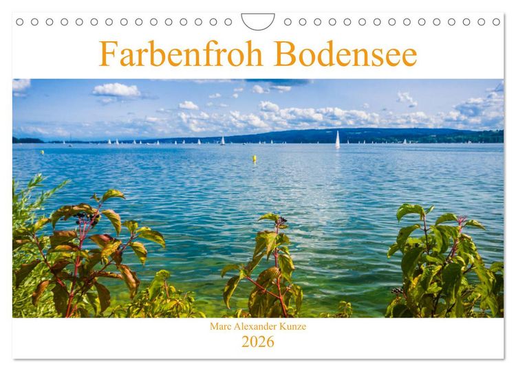 Produktbild: Farbenfroh Bodensee (Wandkalender 2026 DIN A4 quer), CALVENDO Monatskalender