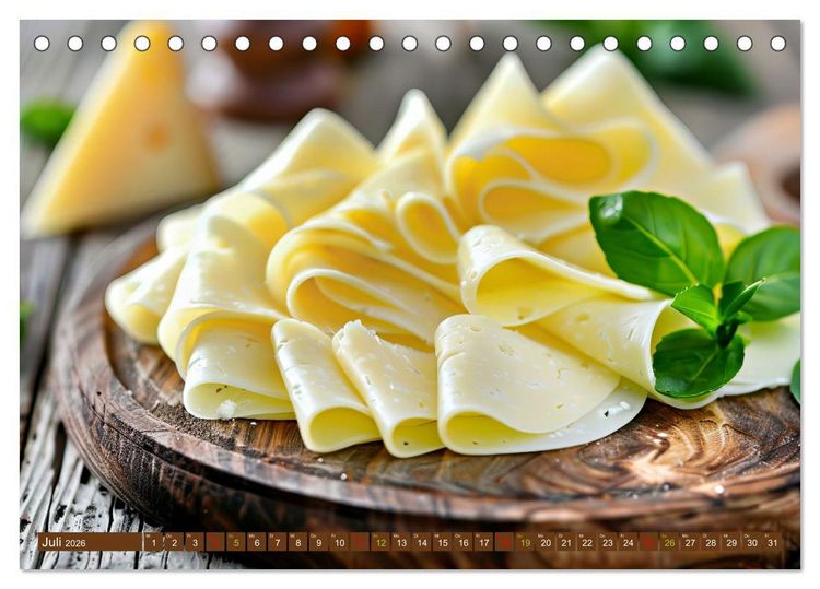 Produktbild: Gourmet K&auml;se - und Weingenuss (Tischkalender 2026 DIN A5 quer), CALVENDO Monatskalender