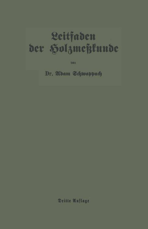 Produktbild: Leitfaden der Holzme&szlig;kunde