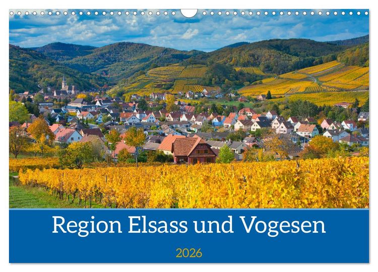 Produktbild: Region Elsass und Vogesen (Wandkalender 2026 DIN A3 quer), CALVENDO Monatskalender
