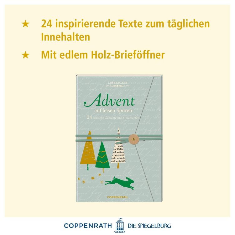 Produktbild: Brief-Adventskalenderbuch - Advent auf leisen Spuren