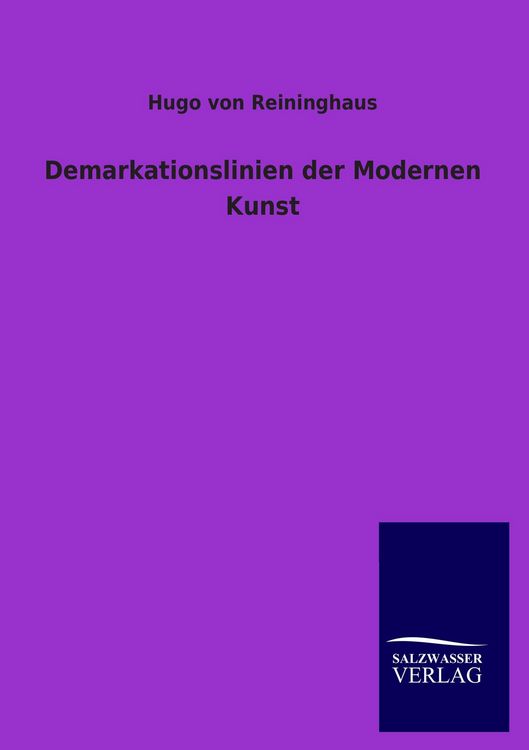 Produktbild: Demarkationslinien der Modernen Kunst