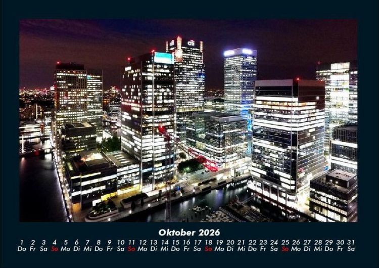 Produktbild: Londons sch&ouml;nste Seiten 2026 Fotokalender DIN A4