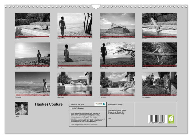 Produktbild: Haut(e) Couture (Wandkalender 2026 DIN A3 quer), CALVENDO Monatskalender