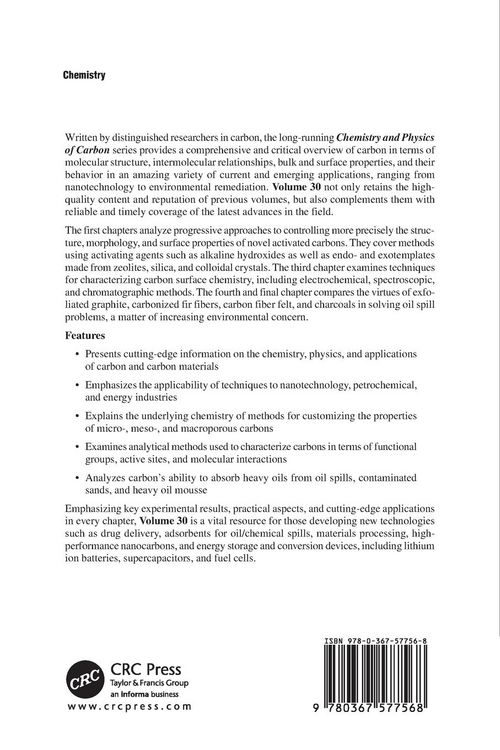 Produktbild: Chemistry & Physics of Carbon