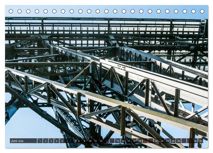 Produktbild: M&uuml;ngstener Br&uuml;cke - Stahlkonstruktion der Superlative (Tischkalender 2026 DIN A5 quer), CALVENDO Monatskalender