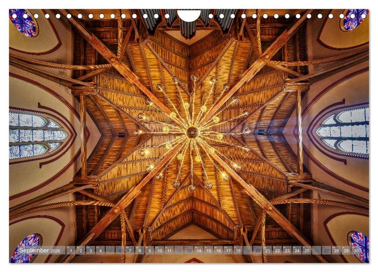 Produktbild: Bremer Kirchen von Innen (Wandkalender 2026 DIN A4 quer), CALVENDO Monatskalender