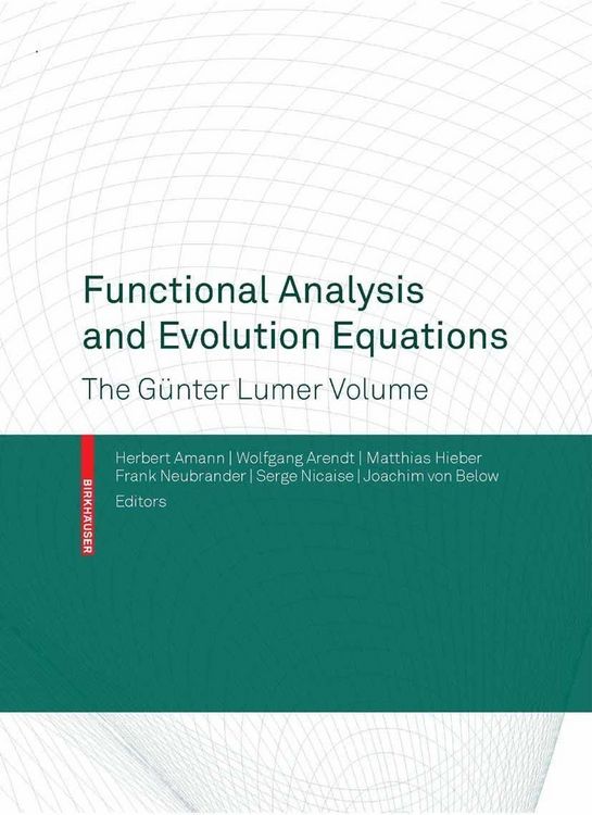 Produktbild: Functional Analysis and Evolution Equations