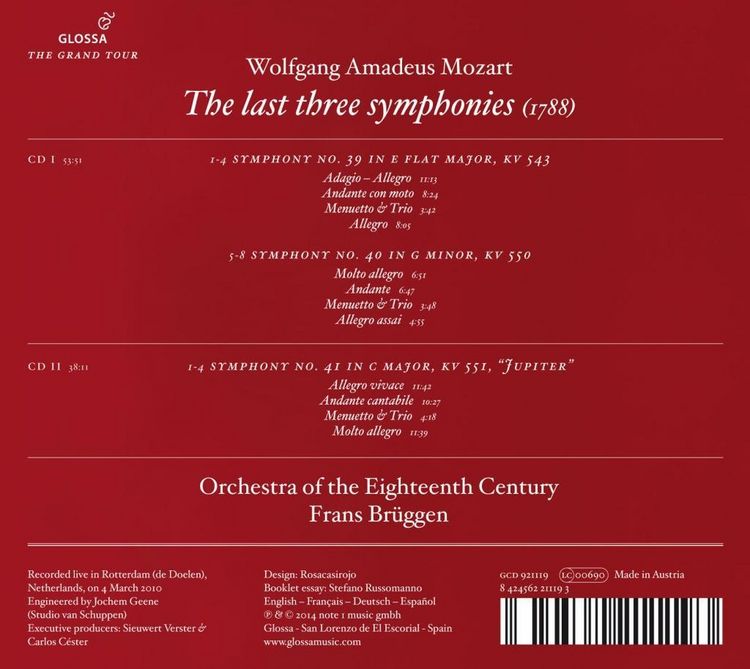Produktbild: Mozart/The 3 Last Symphonies