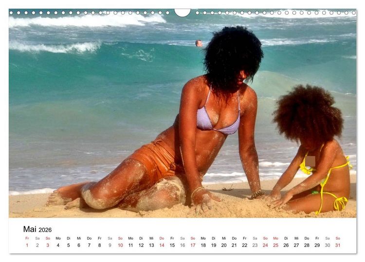 Produktbild: Meeres-Lust - Strandnixen in Kuba (Wandkalender 2026 DIN A3 quer), CALVENDO Monatskalender