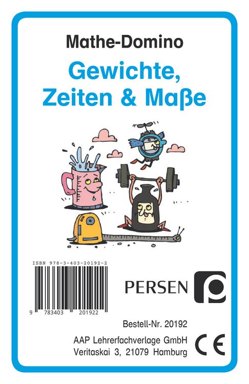 Produktbild: Mathe-Domino: Gewichte, Zeiten & Ma&szlig;e