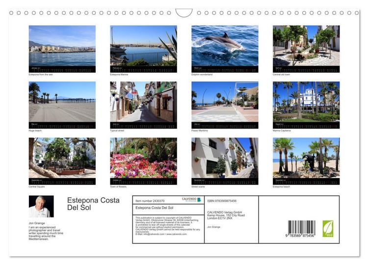 Produktbild: Estepona Costa Del Sol (Wall Calendar 2027 DIN A3 landscape), CALVENDO 12 Month Wall Calendar