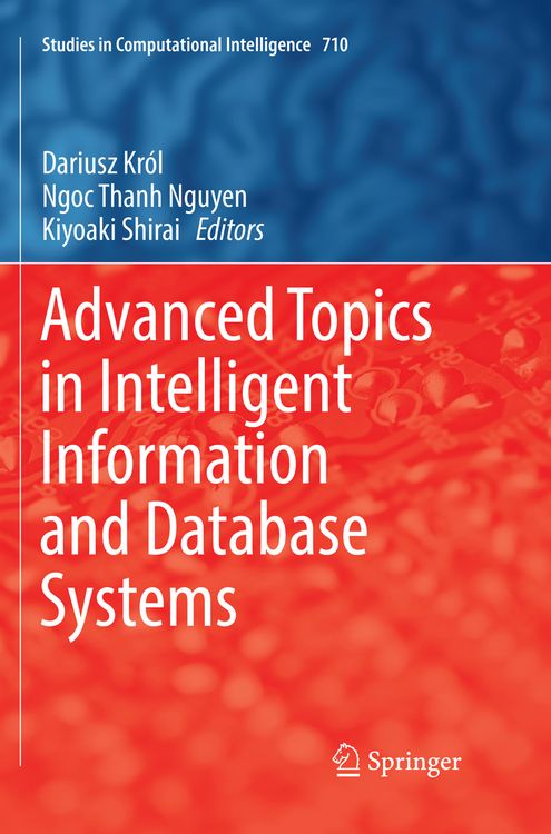 Produktbild: Advanced Topics in Intelligent Information and Database Systems